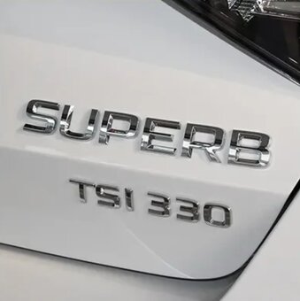 ŠKODA nápisy ČIERNE / CHROMOVE - 3