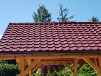 Střešní škridlový plech – 0,40 a 0,50 mm – na míru – antraci - 3