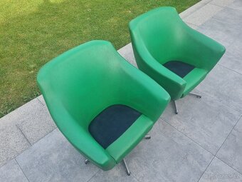 Otočné retro křeslo Brusel 2x - 3