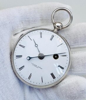 PÁNSKÉ STŘÍBRNÉ GRAVÍROVANÉ ŠPINDLOVKY VACHERON FRERES GENEV - 3