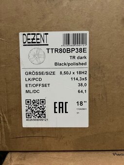 Alu kola Dezent TR Dark R18 5x114,3 - 3