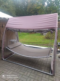 ZAHRADNÍ KOVOVÁ HOUPAČKA TRINIDAD TAUPE - 3