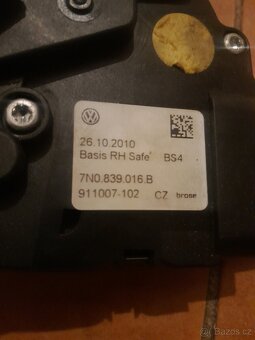 Vw Sharan  Alhambra 7N PZ zámek dveří 7N0839016B - 3