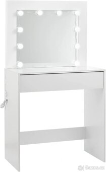 EUGAD Toaletní stolek s LED osvětlení, 80 x 40 cm - 3