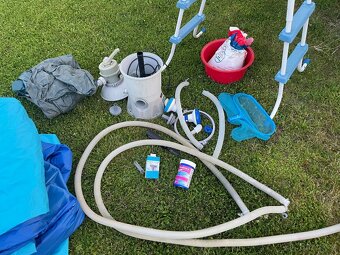 Bazén 6m3, filtrace, schůdky, plachta, organická chemie - 3