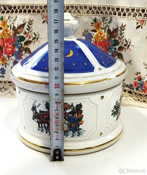 Porcelán s vánočním motivem - dózy, hrníčky - 3