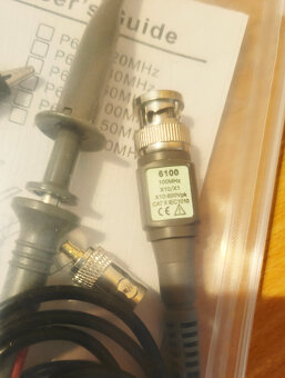 Sonda na osciloskop 100MHz x1 x10 s příslušenstvím FNIRSI - 3