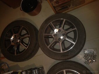 Alu disky 15 Aluett 15H2x6,0J+pneu Barum 195/55 R15 85V - 3