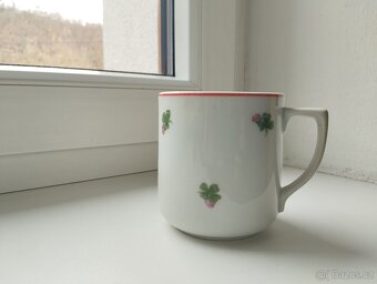 starožitní hrnek - jetel - 3