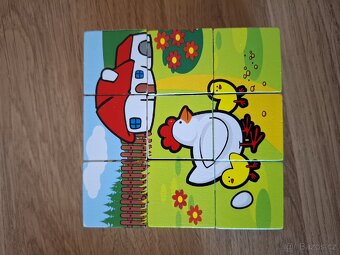 Dřevěné kostky Teddies - 3