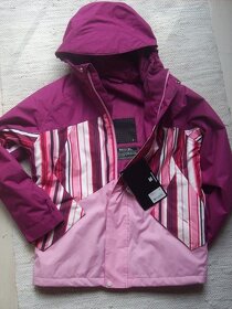 NOVÁ DC dívčí snowboardová / zimní bunda růžová - 3