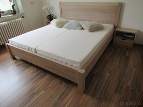 Luxusná dubová postel Klára + zdarma 2 stolíky, od 690€ - 3