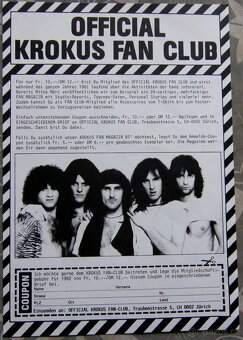 LP deska - Krokus - One Vice At A Time + Fan Club list - 3