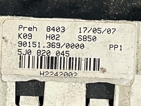 ŠKODA FABIA 2 - 5J 07-14 - klima panel - 5J0820045 - 3