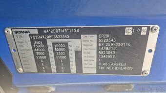 Prodám SCANIA R450 N323 LOW DECK EURO 6 - 3