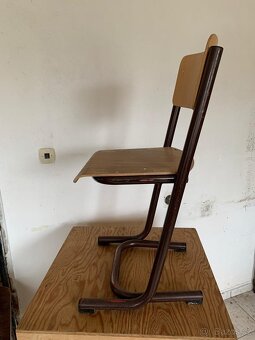 Staré kovové židle 4 ks - 3