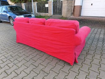 Červený gauč Ektorp Ikea - 3
