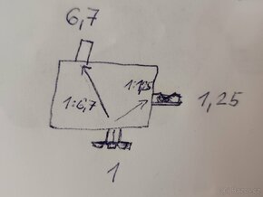 Úhlová převodovka 1:1,25 a 6,7 - 3