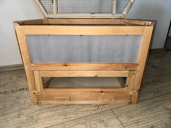 vidaXL Klec křeček 80x40x43 cm, masivní jedlové dřevo - 3