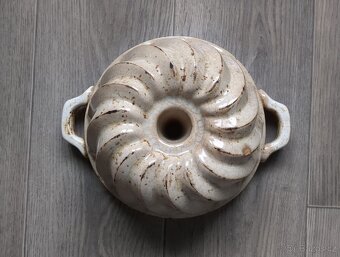 Starožitná FORMA na BÁBOVKU - glazovaná keramika - 3