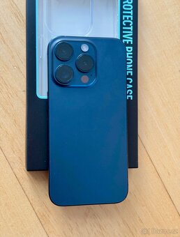 iPhone 15 Pro Modrý Titan BATERIE 100% TOP - 3
