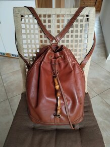 Kožený batoh Gucci bamboo - 3