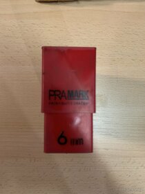PRAMARK Raznice sada písmena 6mm levý ostrý profil - 3