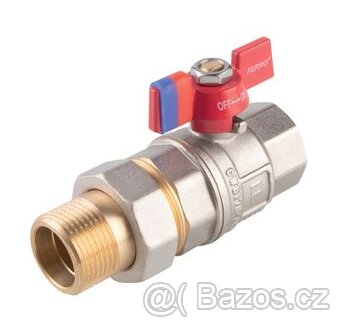 Rozdělovač 3-cestný s regul.šroubením s průt.a uzav.ventily - 3