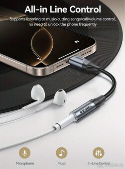 Redukce pro drátová sluchátka USB-C na 3,5mm Jack - 3