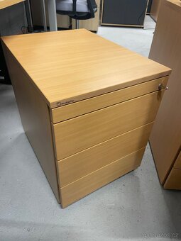 Kancelářský stůl 180x80, kontejner, židle - 3