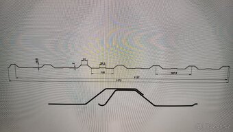 Trapézový plech - 1 kus - 3