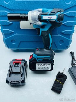 Aku rázový utahovák + 2xbaterie 21V - 3