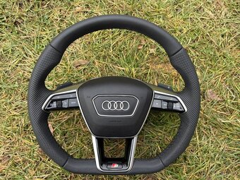 AUDI sportovy volant kozeny zkoseny - 3