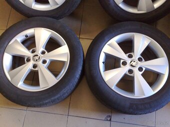 alu kola 5x112 r16 škoda-pneu 205/55/16 - 3