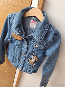 Jeansová bunda vel. 122 H&M - 3
