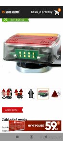 Sada koncových LED světel na magnet, s odrazkou
- 3