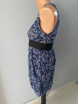 Zara Basic Modré šaty s podšívkou vel. S - 3