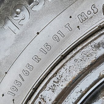 Zimní kola Škoda, VW 195/65/15, 6Jx15 ET47 č. AD24 - 3