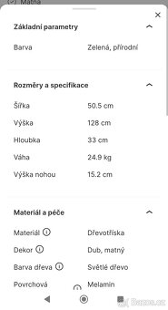 Koupelnová skříňka BONAMI zelená - 3