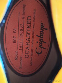 EPIPHONE DOT VS POLOAKUSTICKA KYTARA - 3