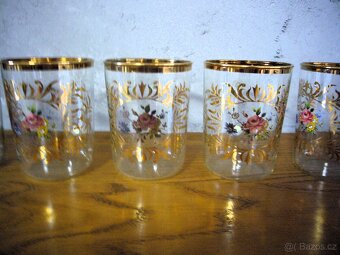 sada 6ks retro sklenice hrnky - 3