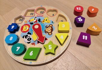 Sada dřevěných hraček a her Vilac vaření zvířátka hodiny - 3