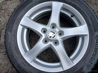 Prodám sadu ALU kol Borbet 205/55R16 zimní - 3