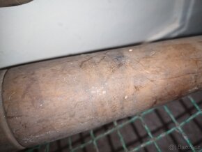 stará velká DŘEVĚNÁ PÍPA u sudu - stylová dekorace víno/pivo - 3