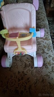 Chodítko - kočárek Fisher Price pro děti růžové - 3