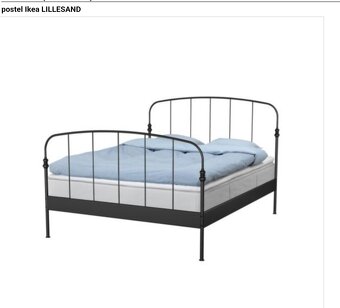MANZELSKA POSTEL IKEA LILLESAND 180X200 S ROŠTY - 3