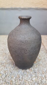 Stará hliněná váza 12cm - 3