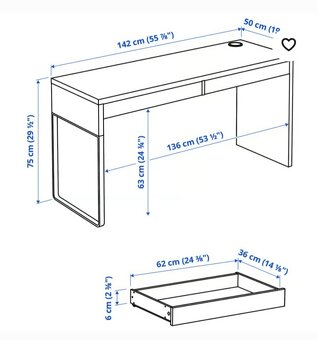 Prodám psací stůl MICKE /IKEA/ - 3
