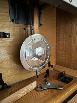 mechanické kyvadlové hodiny Jantar, Янтарь, bijící - 3