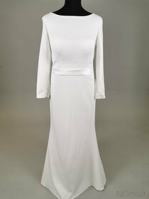 Luxusní nenošené svatební šaty, MARIGOLD S-M, XS/S- 34/36 EU - 3